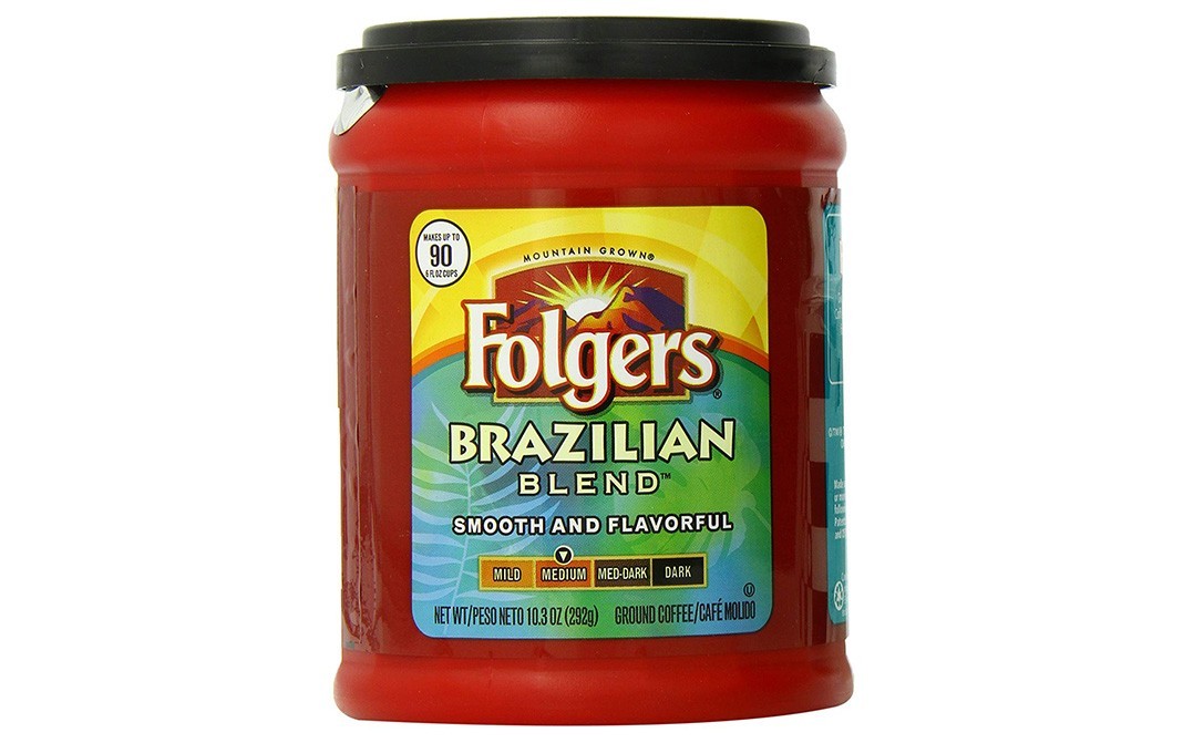 Folgers Brazilian Blend Smooth And Flavorful, Ground Coffee   Jar  292 grams